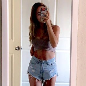 Shein Light Blue Jean Shorts